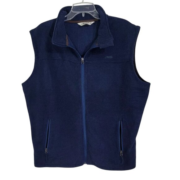 Mountain Khakis Mens Blue Pop Top‎ Vest Full Zip Mock Neck Classic Fit Size XL - Picture 1 of 9